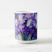 Hübsche Vintage violette Blumen Kaffeetasse (Mittel)