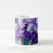 Hübsche Vintage violette Blumen Kaffeetasse (Mittel)