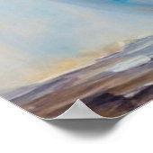 Hübsche Vintage violette Blumen Poster (Ecke)