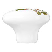 Hübsche Vintage Vögel in Berry Tree Keramikknauf (Seitenansicht)