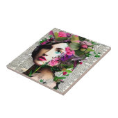 Hübsche Vintage weibliche Papierkollektion Fliese (Seite)