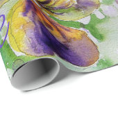 Hübsche Viola Blume Lila Muster Liebe Geschenkpapier (Rolleneckpunkt)