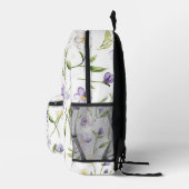 Hübsche violette Blumen Bedruckter Rucksack (Rechts)
