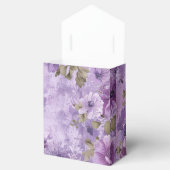 Hübsche violette Blumen Geschenkschachtel (Geöffnet)