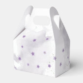 Hübsche violette Blumen Geschenkschachtel (Rückseite)