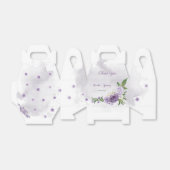 Hübsche violette Blumen Geschenkschachtel (Ungefaltet)