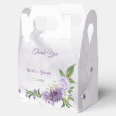 Hübsche violette Blumen Geschenkschachtel (Geöffnet)