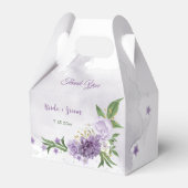 Hübsche violette Blumen Geschenkschachtel (Vorderseite)