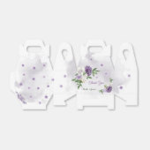 Hübsche violette Blumen Geschenkschachtel (Ungefaltet)