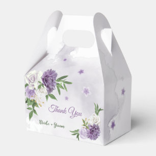 Hübsche violette Blumen Geschenkschachtel