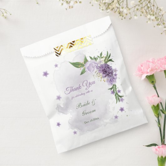 Hübsche violette Blumen Geschenktütchen (Versiegelt)