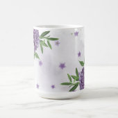 Hübsche violette Blumen Kaffeetasse (Mittel)