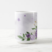 Hübsche violette Blumen Kaffeetasse (Mittel)