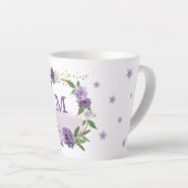 Hübsche violette Blumen Milchtasse (Rechte Ecke)