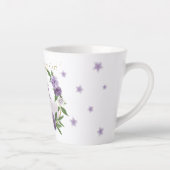 Hübsche violette Blumen Milchtasse (Rechts)