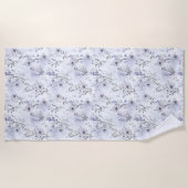Hübsche violette Blumen   Strandtuch (Vorderseite)