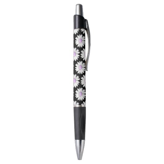 Hübsche violette gepunktete Gänseblümchen Kugelschreiber (Unterseite (Vertikal))