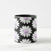 Hübsche violette gepunktete Gänseblümchen Tasse (Zentrum)