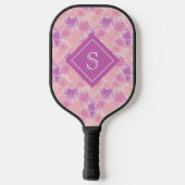 Hübsche, violette Mehlblumen Pickleball Schläger (Rückseite)