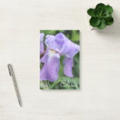 Hübsche violette nasse Iris Post-it Klebezettel (Büro)