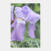 Hübsche violette nasse Iris Post-it Klebezettel (Vorderseite)