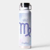 Hübsche Virgo Astrologie Signieren Personalisiert  Trinkflasche (Rückseite)
