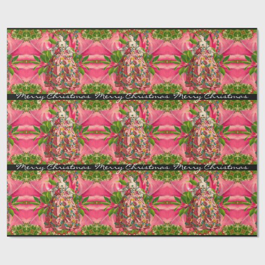 Hübsche Visionen von dem letzten viktorianischen Geschenkpapier (Flach)