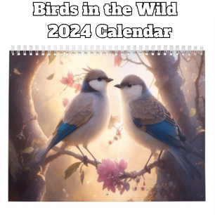 Hübsche Vögel 2024 Kalender