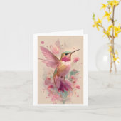 hübsche Vogel-Design-Karte Karte (Gelbe Blume)