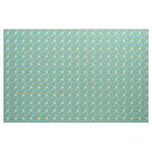 Hübsche Vögel und Blume auf Aqua Fabric Stoff (Yard (91,4 cm))