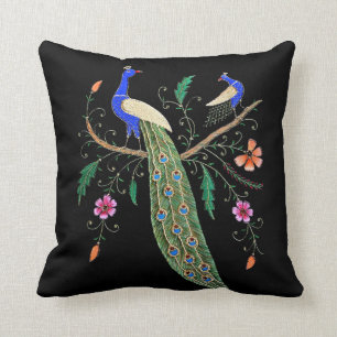 Hübsche Vögel und Blumen Kissen