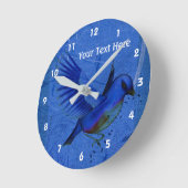 Hübsche Vogelart Runde Wanduhr (Winkel)