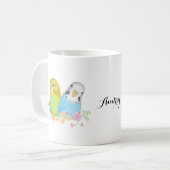Hübsche Vogelbudgie Parakeet Parrot Individuelle N Kaffeetasse (Vorderseite Links)