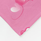 Hübsche, VON GOTT Pink Hearts LIEBTE WÄHLEN Fleecedecke (Ecke)
