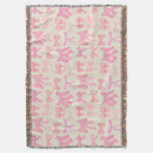 Hübsche vornehme rosa Schleifen Decke (Vorderseite Vertikal)