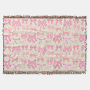 Hübsche vornehme rosa Schleifen Decke
