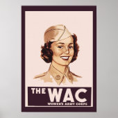 Hübsche WAC des WWII Poster (Vorne)