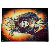 Hübsche Walderzwitscher-Gothic kundenspezifisch Große Geschenktüte (Vorderseite)