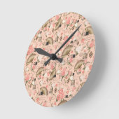 Hübsche Wand-Wand-Uhr mit geerbt Runde Wanduhr (Winkel)