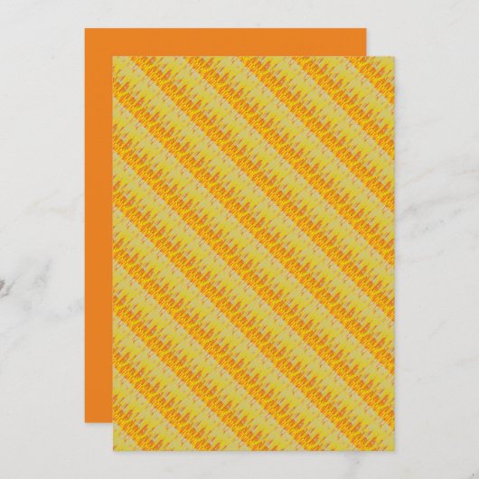 Hübsche, warme Farbtöne blendend, Zitronenpink ora Einladung (Vorne/Hinten)