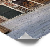 Hübsche Wäschelinien am Campo Ruga Poster (Ecke)