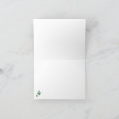 Hübsche Wasserfarbe Aquamarine Poppies Personalisi Dankeskarte (Innenseite)