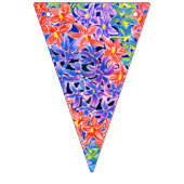 Hübsche Wasserfarbe-BlumenParty-Flagge Wimpelkette (Zweite Fahne)