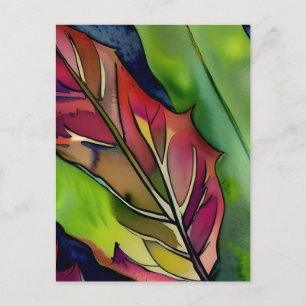 Hübsche Wasserfarbe Botanisch Postkarte