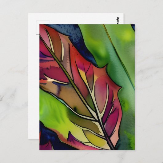 Hübsche Wasserfarbe Botanisch Postkarte (Vorne/Hinten)