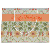 Hübsche Wasserfarbe Große Erntedank Geschenktasche Geschenktüte (Vorderseite)