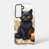 HÜBSCHE WASSERFARBE HALLOWEWEE SCHWARZE KÜCHE SAMSUNG GALAXY HÜLLE (Rückseite)