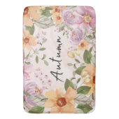 Hübsche Wasserfarbe Herbst Schöne Blüte Badematte (Vorderseite Vertikal)