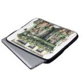 HÜBSCHE WASSERFARBE IRISH THEMA SHOPPE LAPTOPSCHUTZHÜLLE (Vorne Knopf)