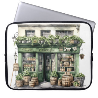 HÜBSCHE WASSERFARBE IRISH THEMA SHOPPE LAPTOPSCHUTZHÜLLE